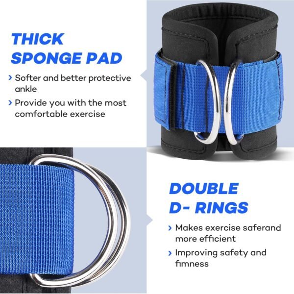 Ankle Resistance Bands with Cuffs - Image 2